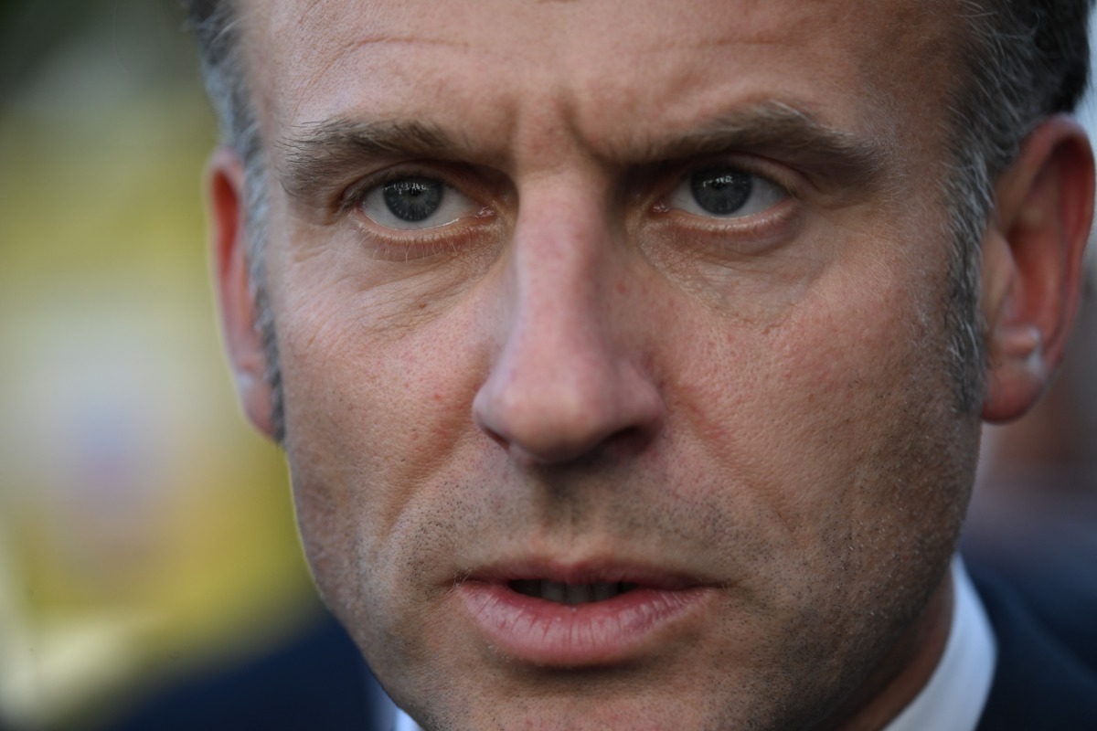 France's President Emmanuel Macron on July 16, 2025. Photo by Ed JONES / POOL / AFP.
