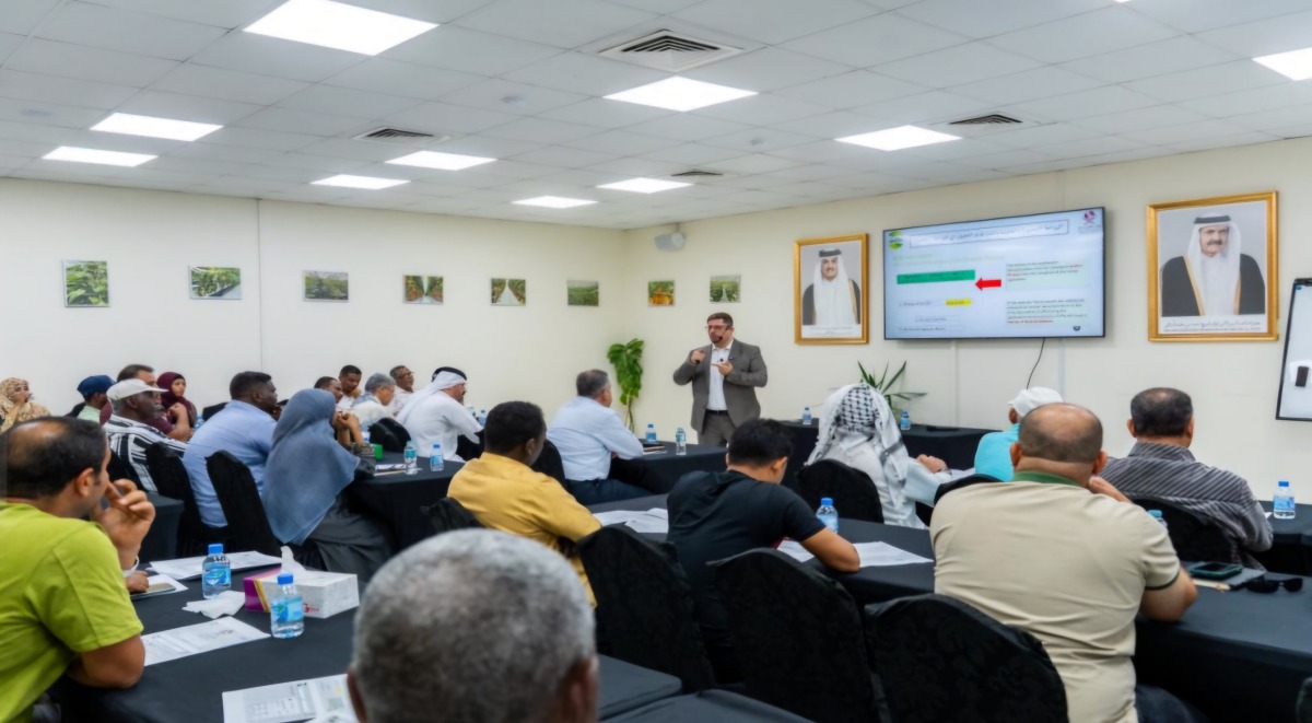  Participants during one of the training sessions.
