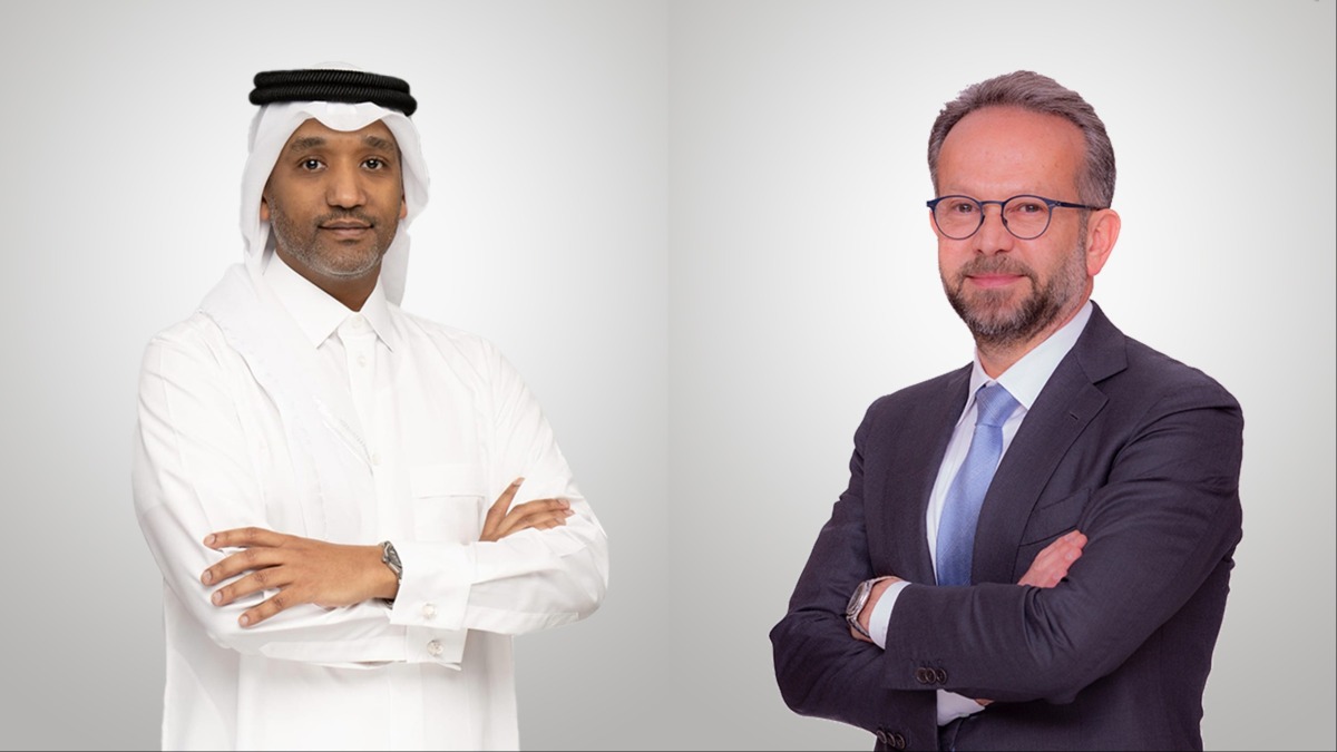 Acting CEO of Dukhan Bank Ahmed Hashem (left) and GM - Head of Private Banking and Wealth Management Chaouki Daher