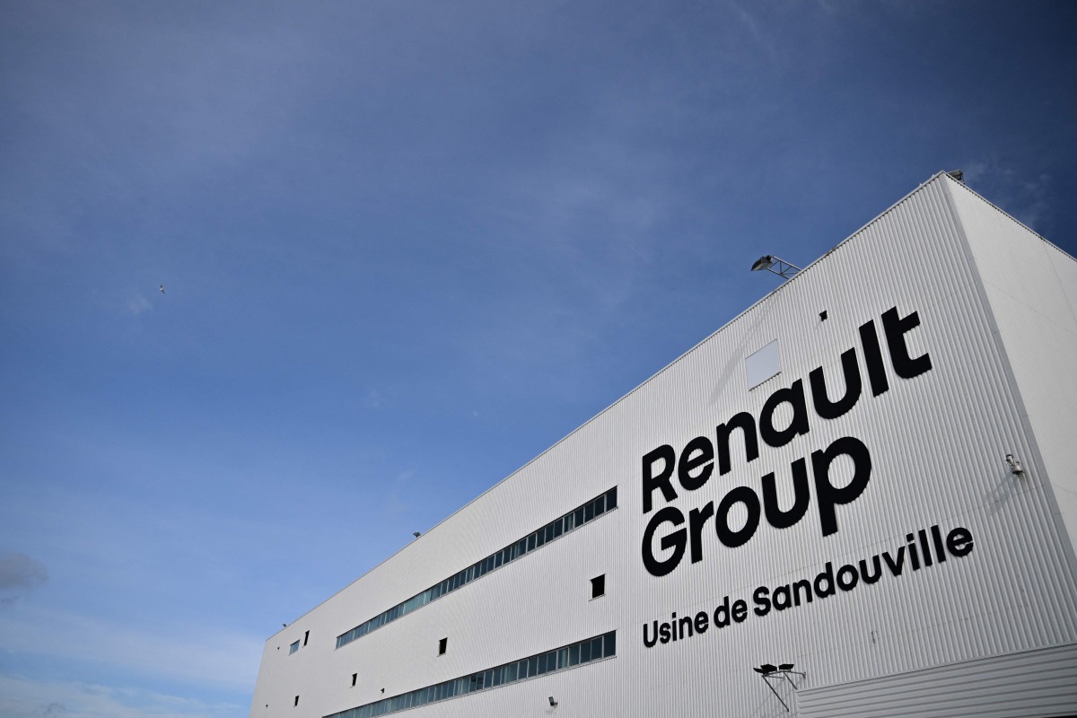 This photograph taken on March 29, 2024, shows French carmaker Renault's factory, in Sandouville, northwestern France. Photo by Lou Benoist / AFP