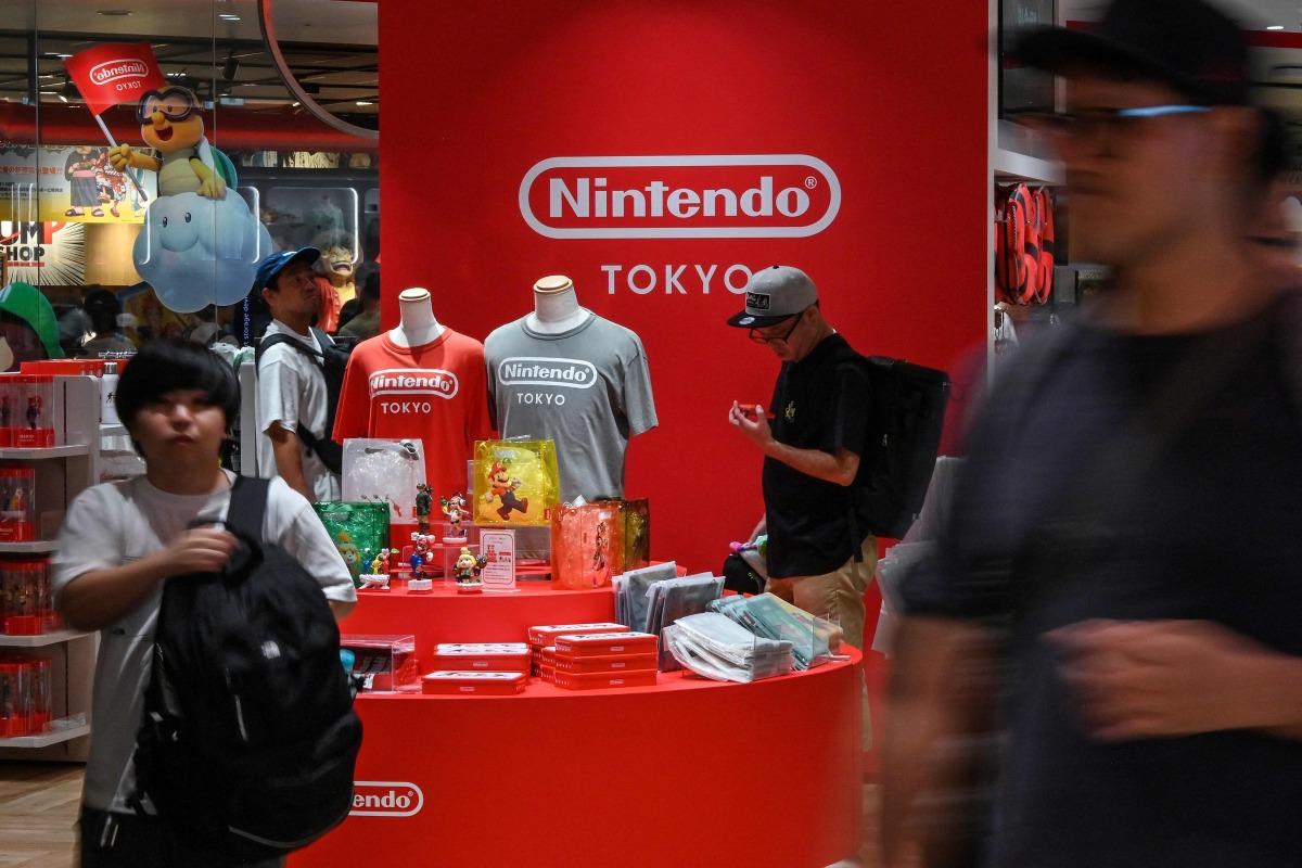 Customers visit a Nintendo store in central Tokyo on August 1, 2025. Photo by Richard A. Brooks / AFP