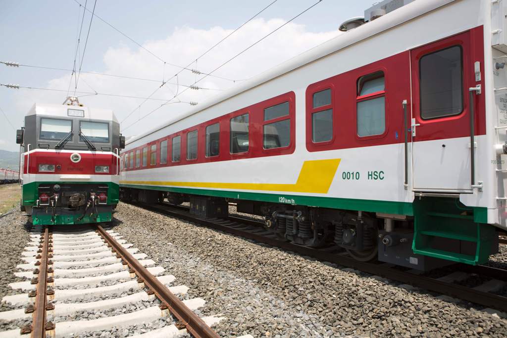 File photo: A picture shows trains of the Addis Ababa / Djibouti train line in Addis Ababa on September 24, 2016. / AFP / Zacharias ABUBEKER