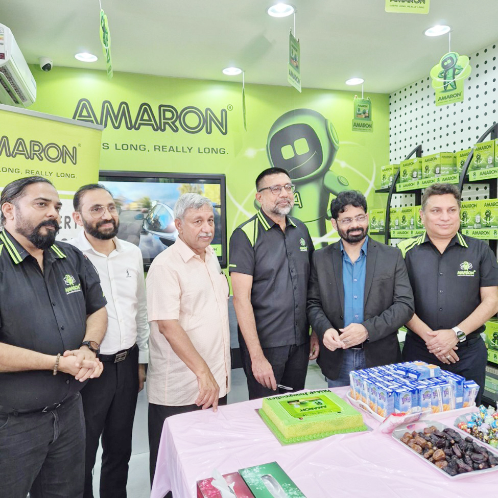 Officials during the inauguration of AMARON Pitstop.