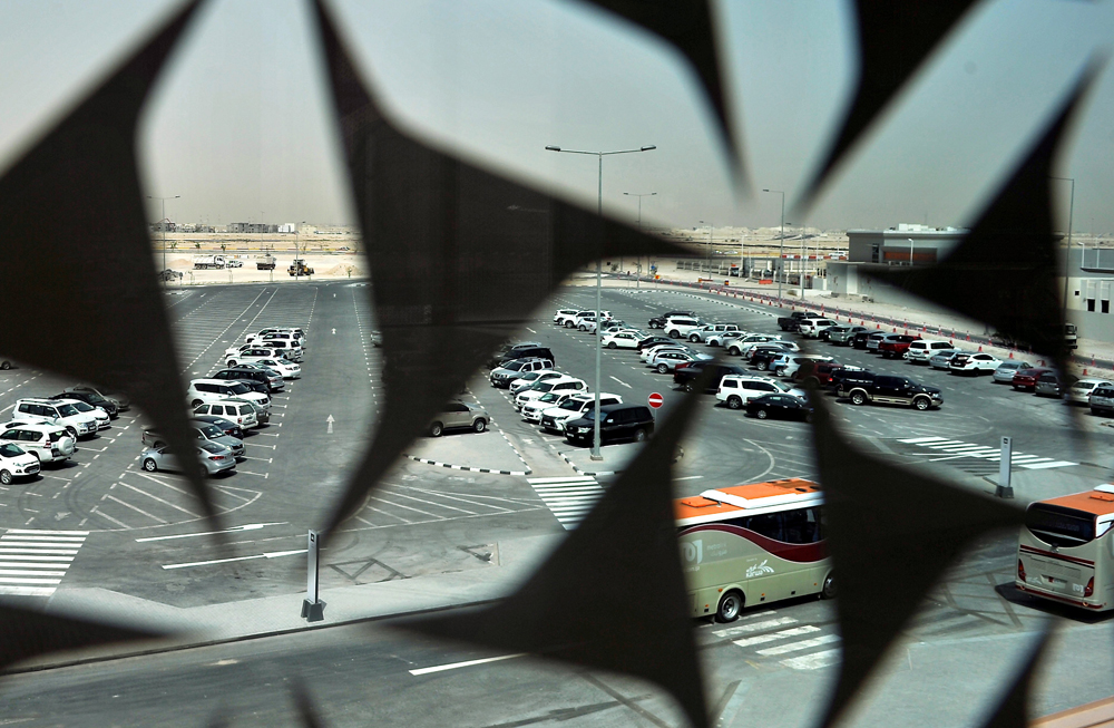 (Files) Vehicle parking at Doha Metro Al Wakra station. 