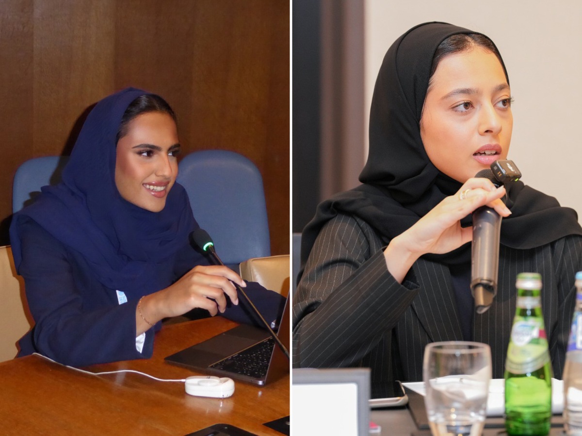 Fatima Al-Khanji (left) and Noor Al-Thani