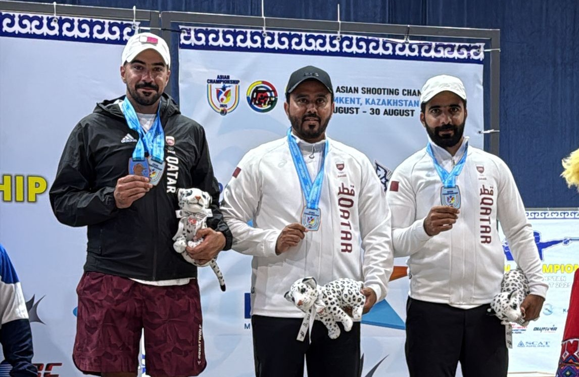 Ali Ahmed Al Ishaq clinched bronze in individual skeet and helped secure team bronze with Mohamed Al Kuwari and Rashid Saleh Al Athba.