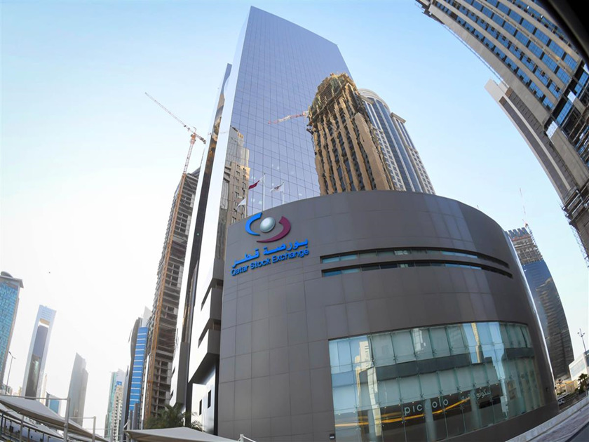 A file photo of the Qatar Stock Exchange in Doha.