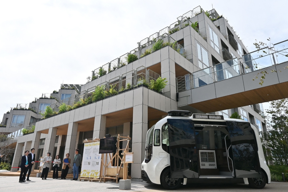 The courtyard of Toyota Motor Corporation's 