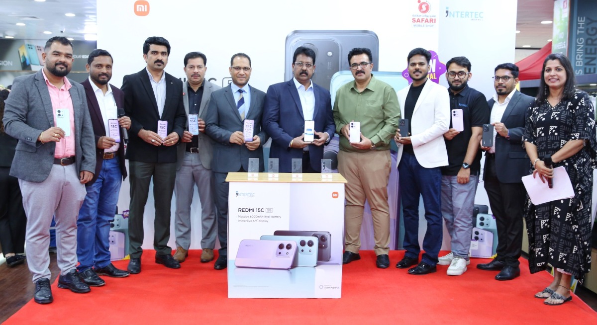 Officials during the launch of Redmi 15C 5G at Safari Mall.