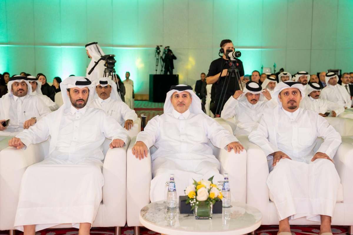 Minister of Environment and Climate Change H E Dr. Abdullah bin Abdulaziz bin Turki Al Subaie and other officials  during the launch of the strategy.