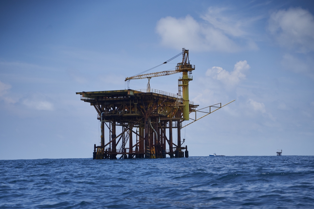 File: An oil platform in the Gulf of Mexico off the coast of Tampico, Tamaulipas state, Mexico. (Photo by Mauricio Palos/Bloomberg)
