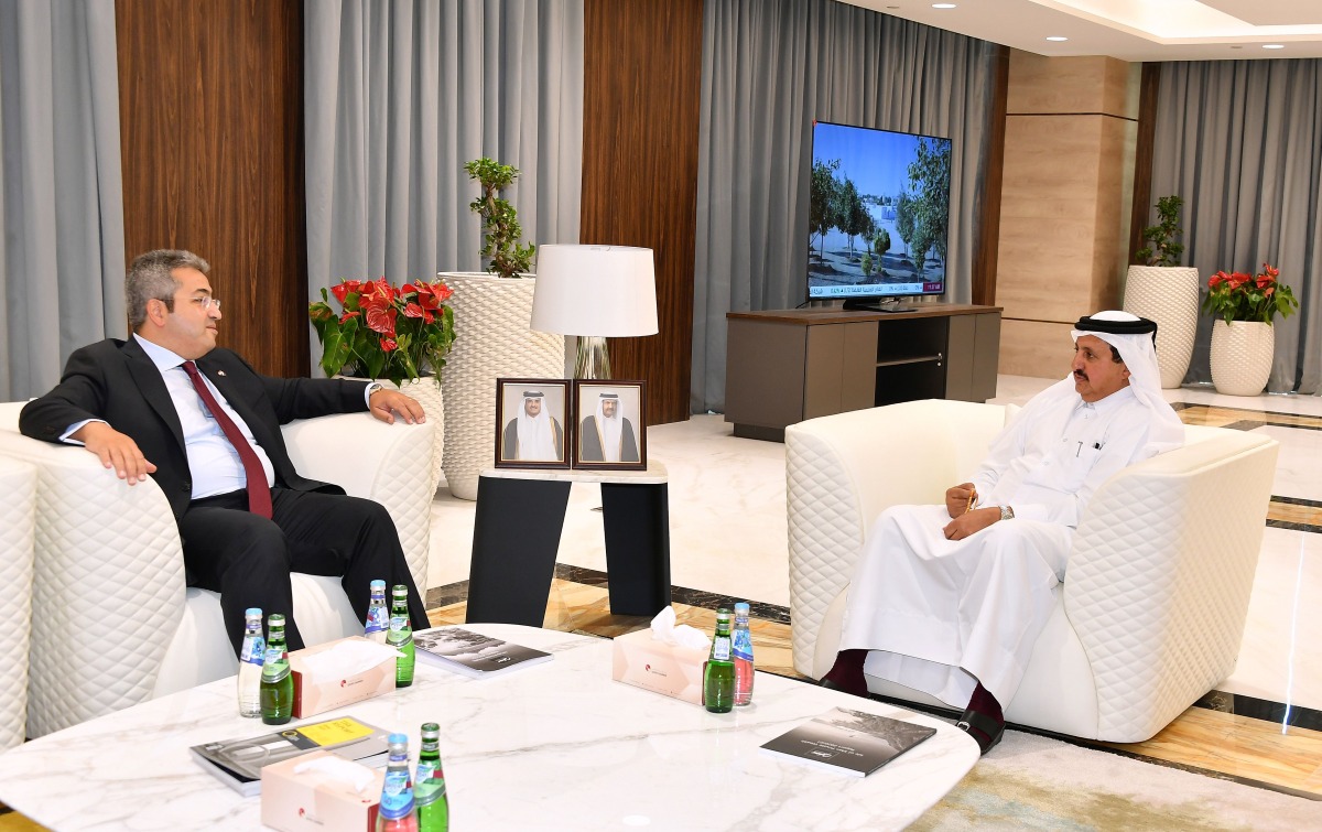 QC Chairman Sheikh Khalifa bin Jassim Al Thani, with Ambassador of Egypt to Qatar, H E Walid El-Faki. 