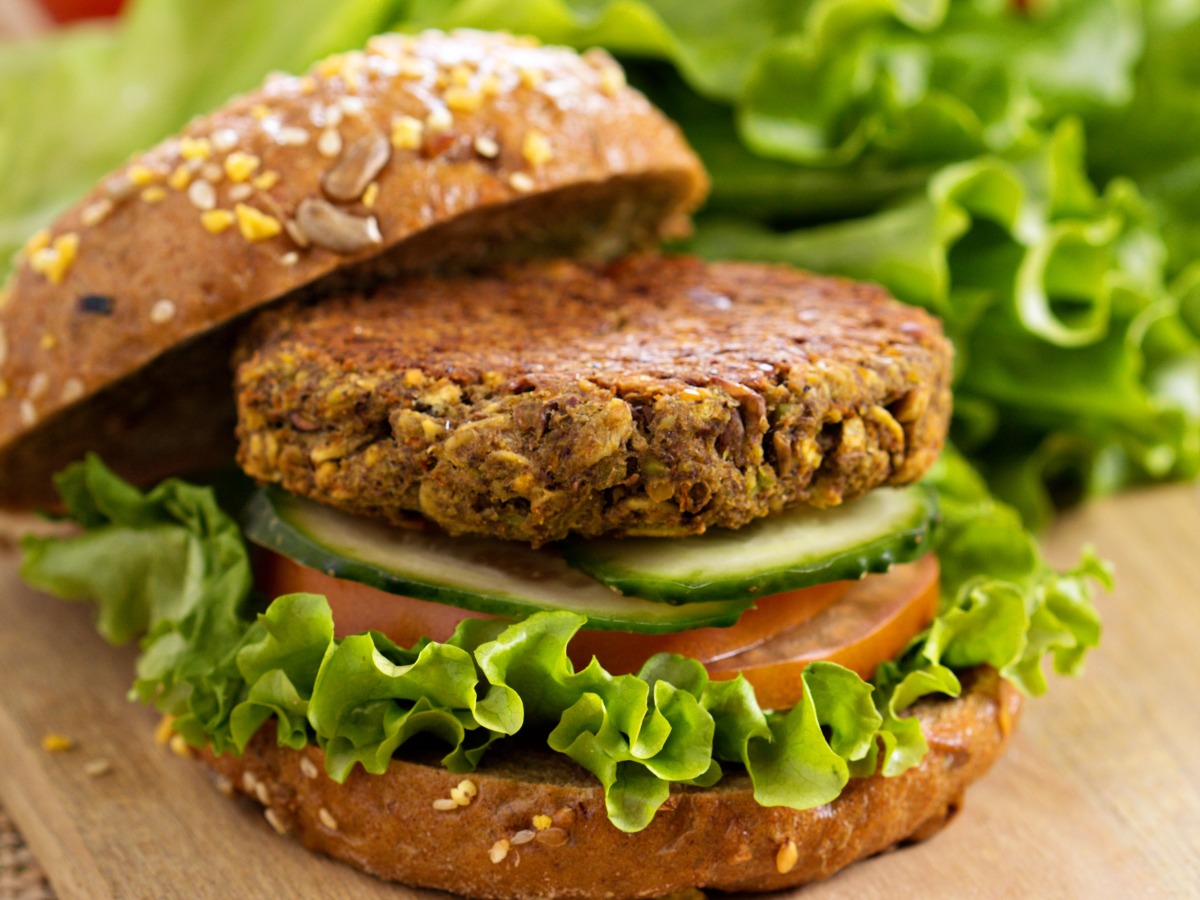 File photo of veggie burger used for representation 