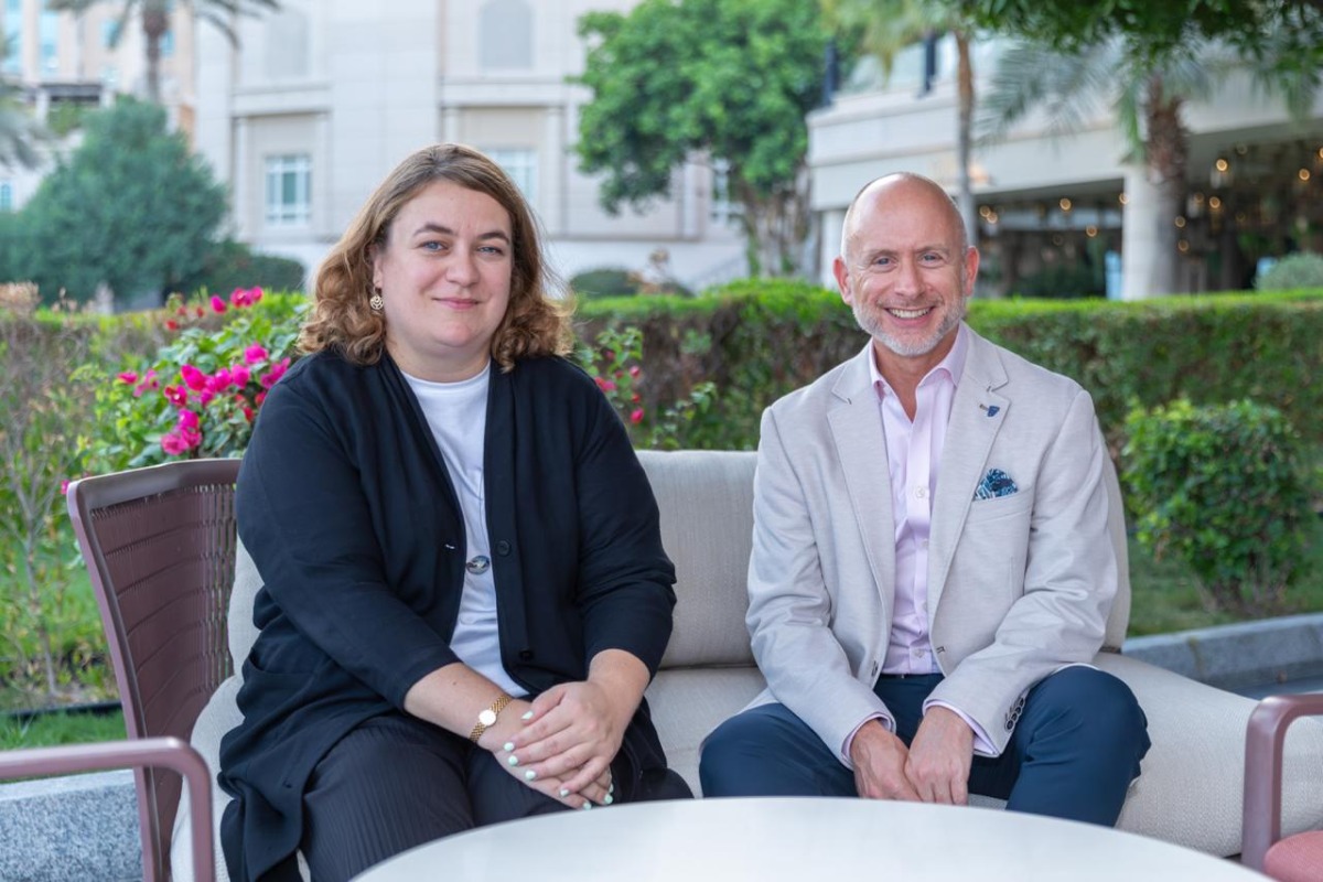 CEO of Zinc Media Group Mark Browning (right) and General Manager of The Edge Poppy Clinton.