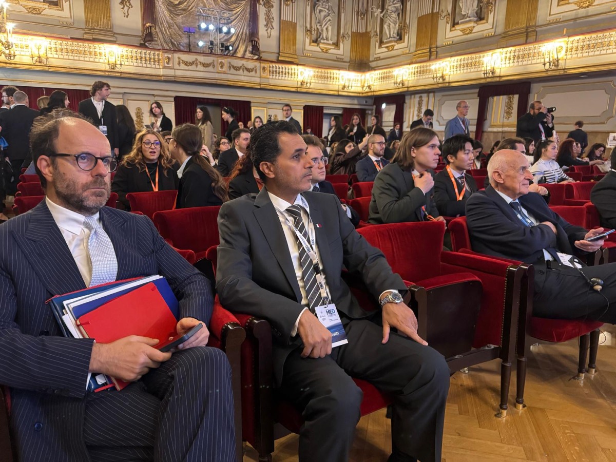 Editor-in-Chief of The Peninsula Dr. Khalid bin Mubarak Al-Shafi attending the Mediterranean Dialogues Conference 2025 held in Naples, Italy.
