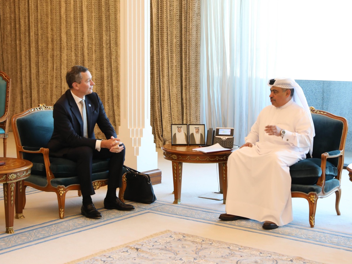 Minister of Finance, H E Ali bin Ahmed Al Kuwari with the Mouvement des entreprises de France (MEDEF) in Doha