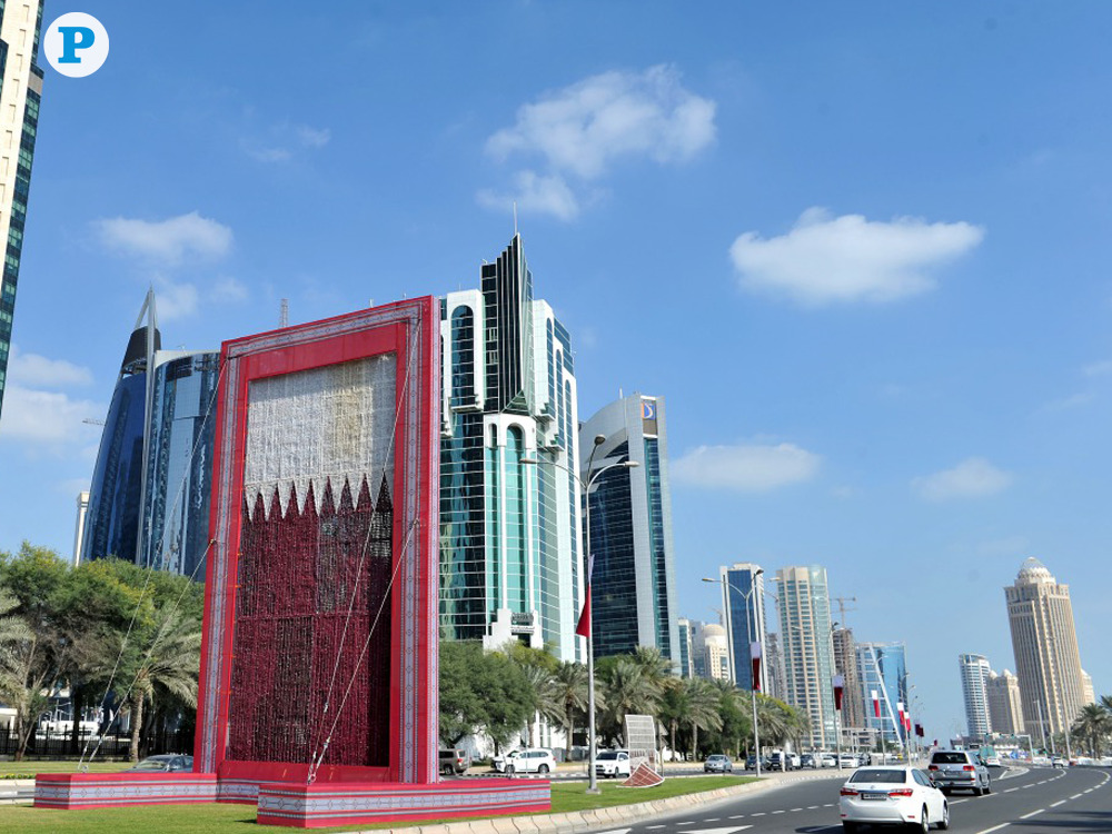 File photo. Corniche gets ready for Qatar National Day celebrations. Pic: Salim Matramkot / The Peninsula