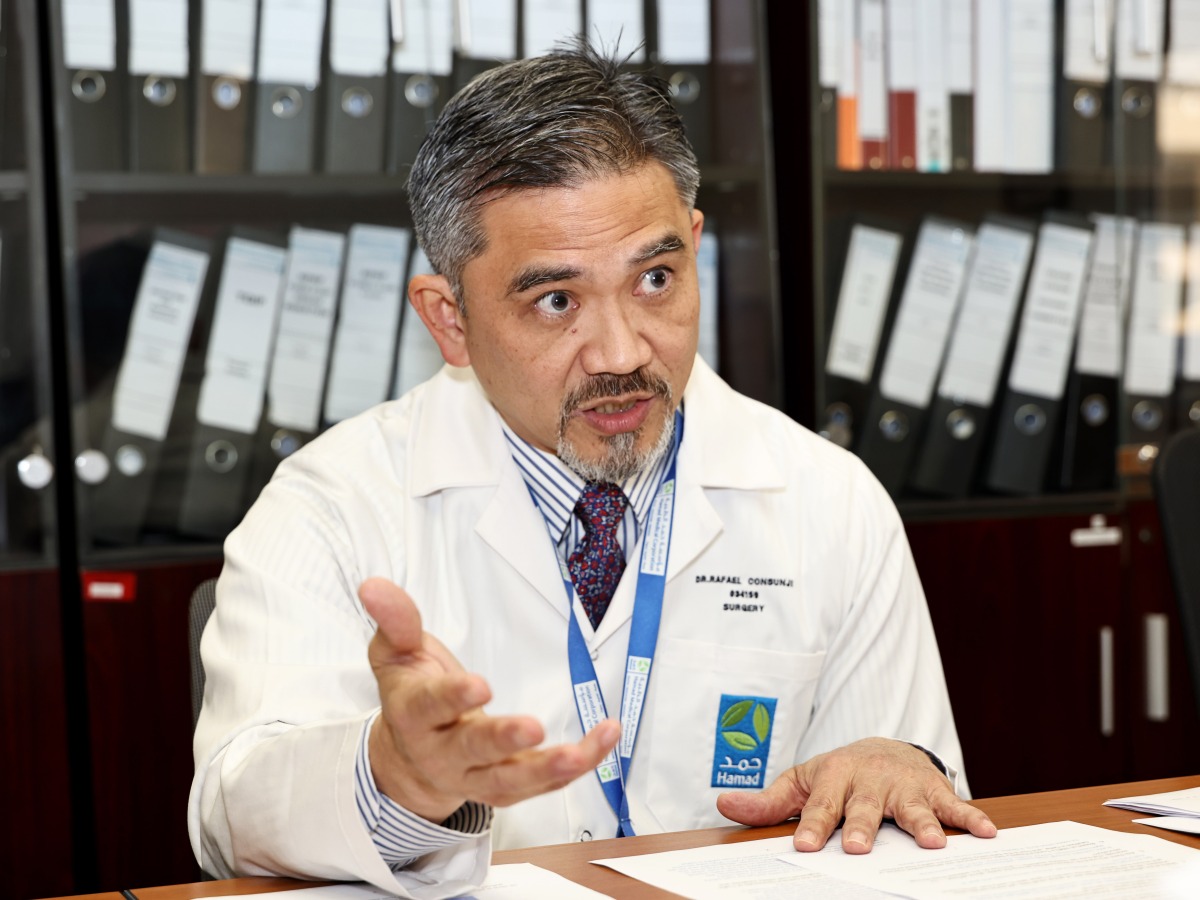 Director of the Hamad Injury Prevention Program (HIPP) and Assistant Executive Director of Clinical Services, Trauma Surgery Section, Dr. Rafael J  Consunji