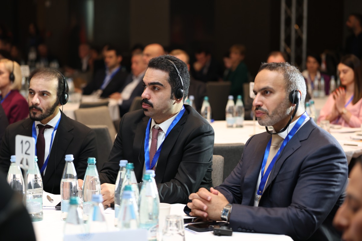 Assistant Undersecretary for Consumer Affairs at the Ministry of Commerce and Industry Hassan bin Sultan Al-Ghanim with other officials during the event.