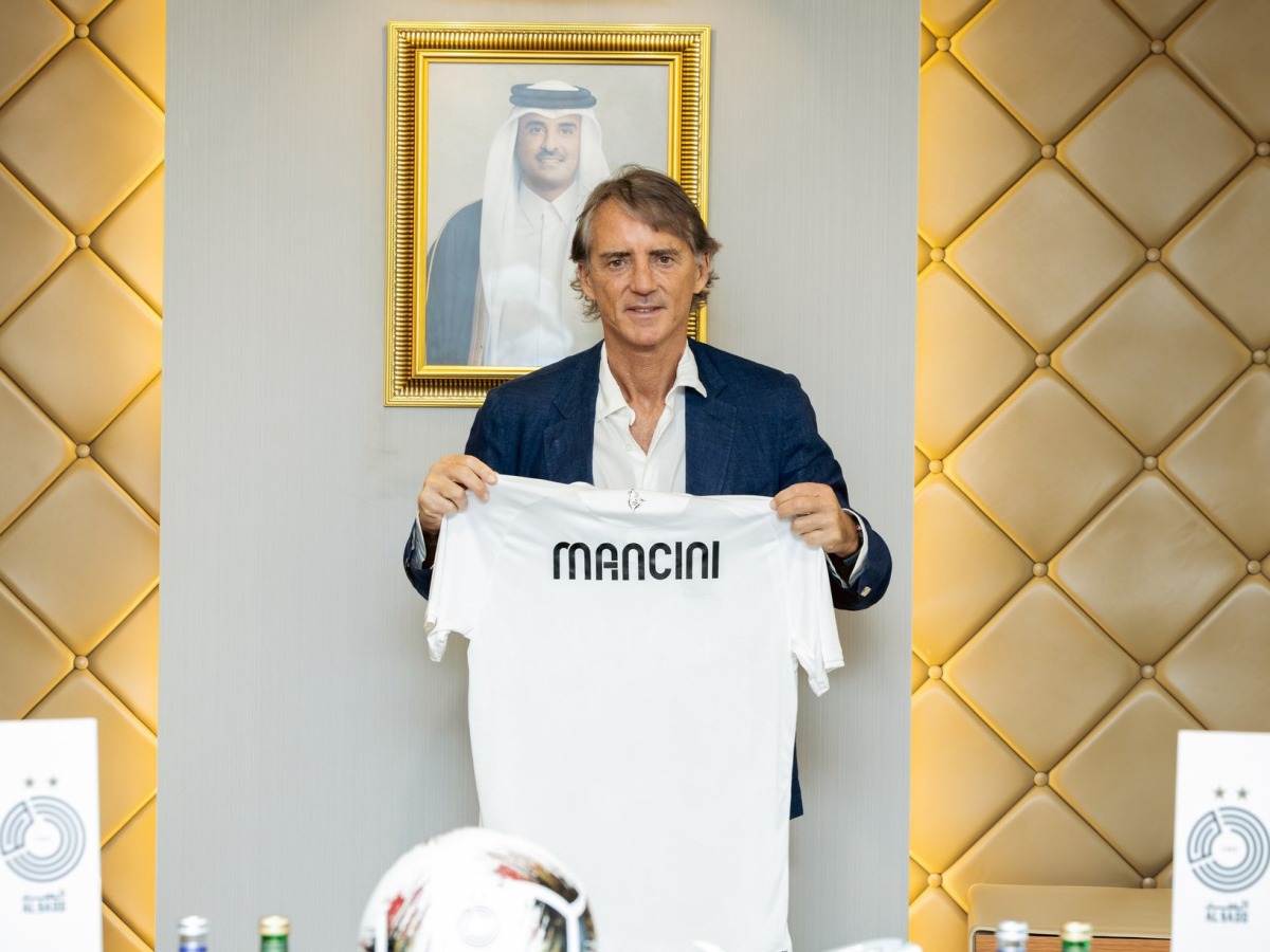 New Al Sadd coach Roberto Mancini