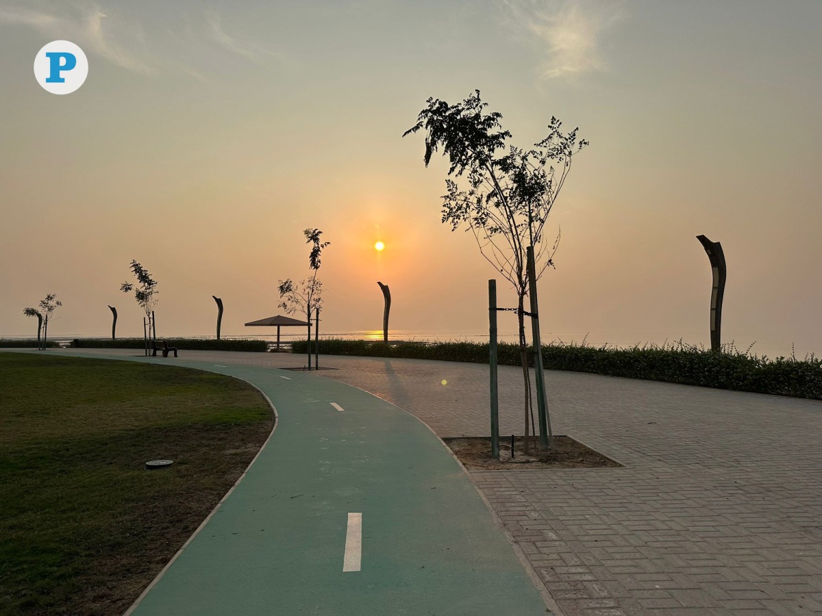 Sunset at Shamal Beach on November 14, 2025. Picture by Muhammad Shammas / The Peninsula