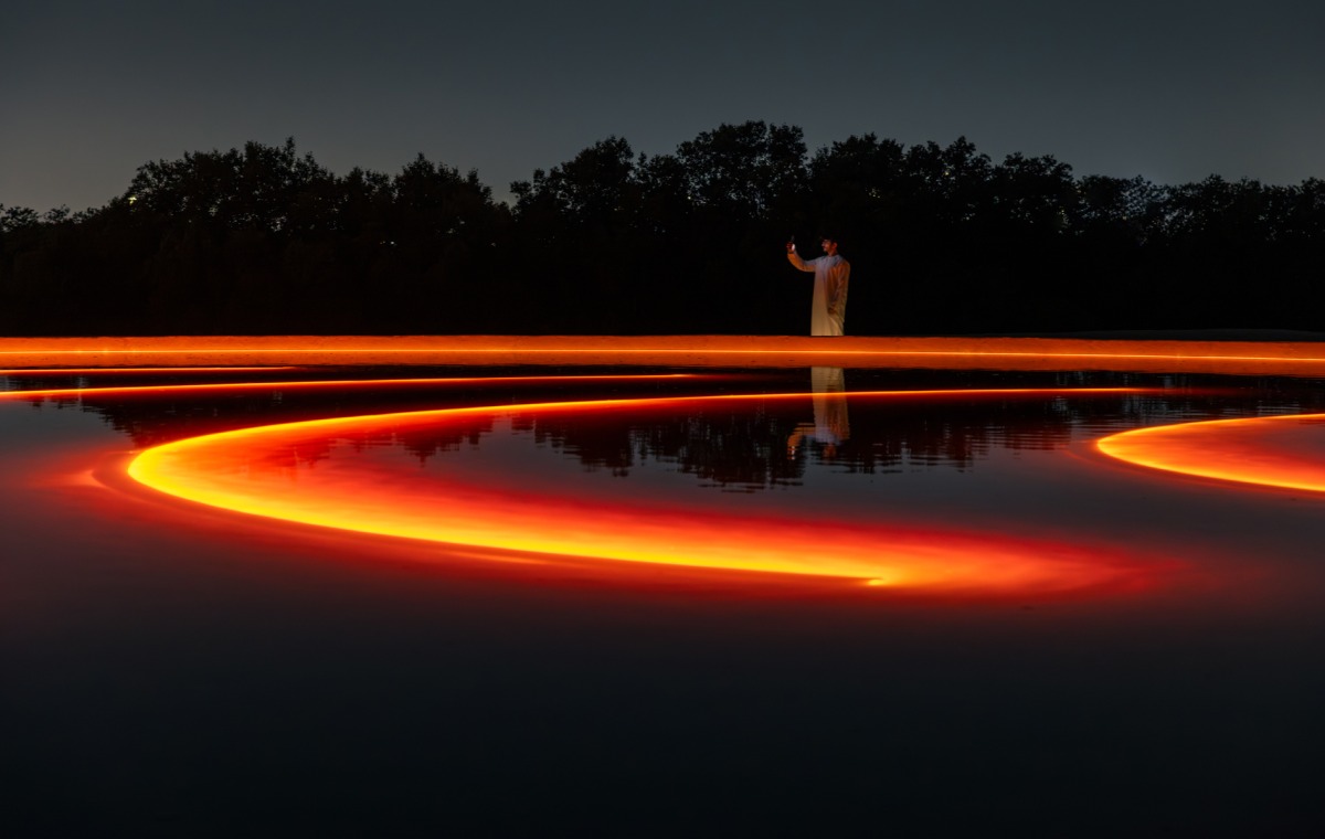 Shaikha Al Mazrou, Contingent Object, 2025. Manar Abu Dhabi 2025. Image courtesy of Department of Culture and Tourism Abu Dhabi & Public Art Abu Dhabi