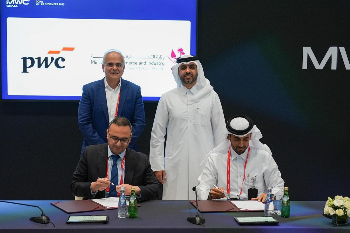 Officials during the signing ceremony.