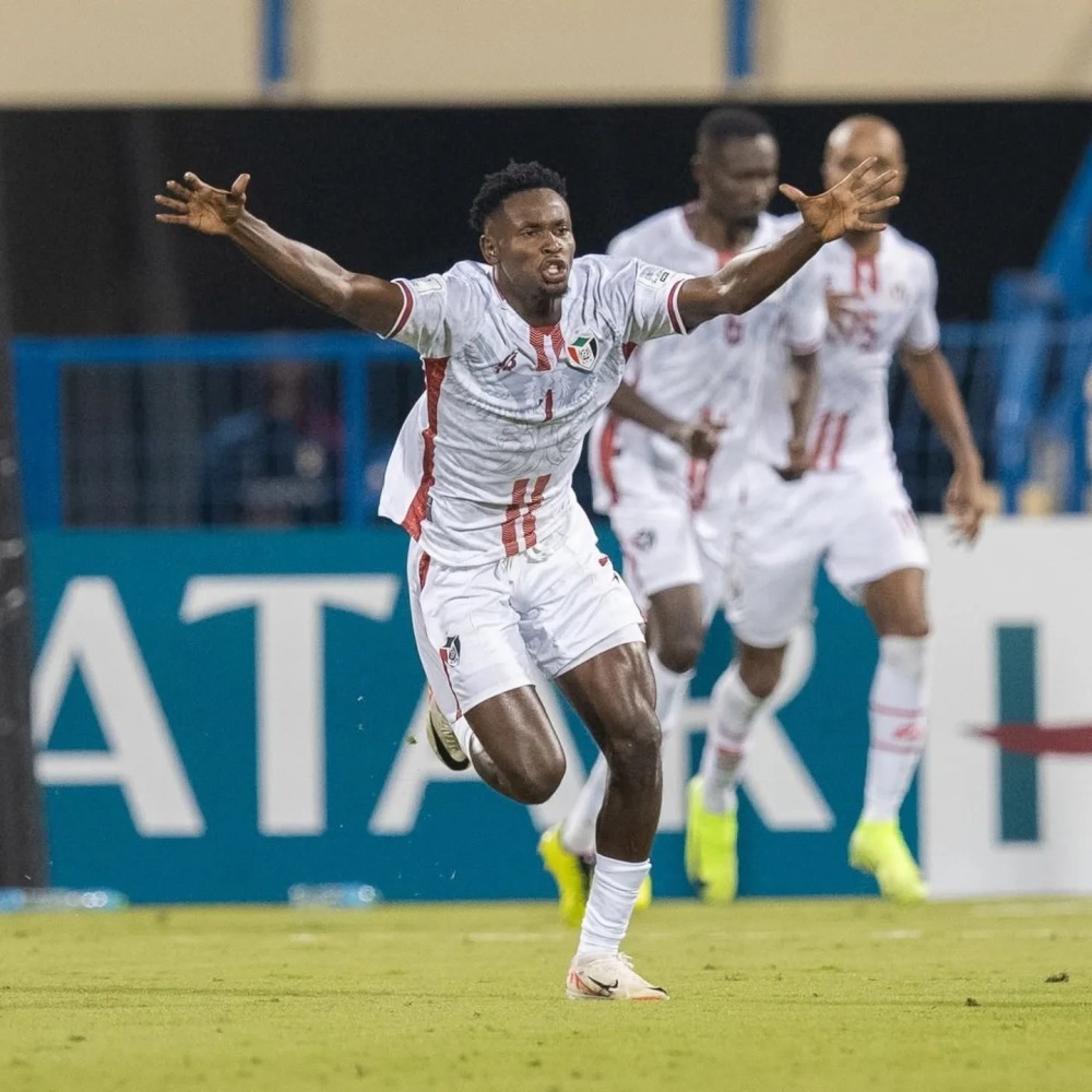 Sudan players celebrate after defeating Lebanon. PIC: SUDANFA