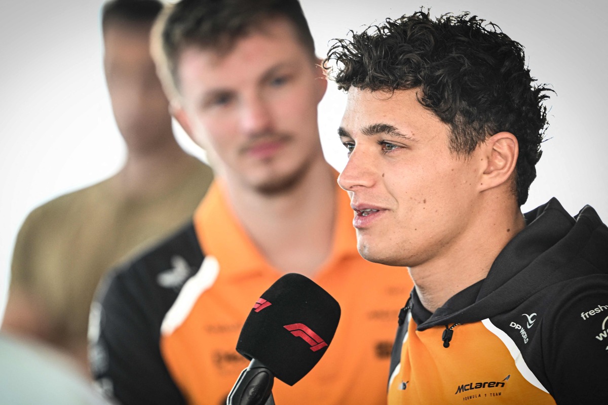 McLaren’s Lando Norris at the Lusail International Circuit ahead of the Formula One Qatar Grand Prix 2025 yesterday.