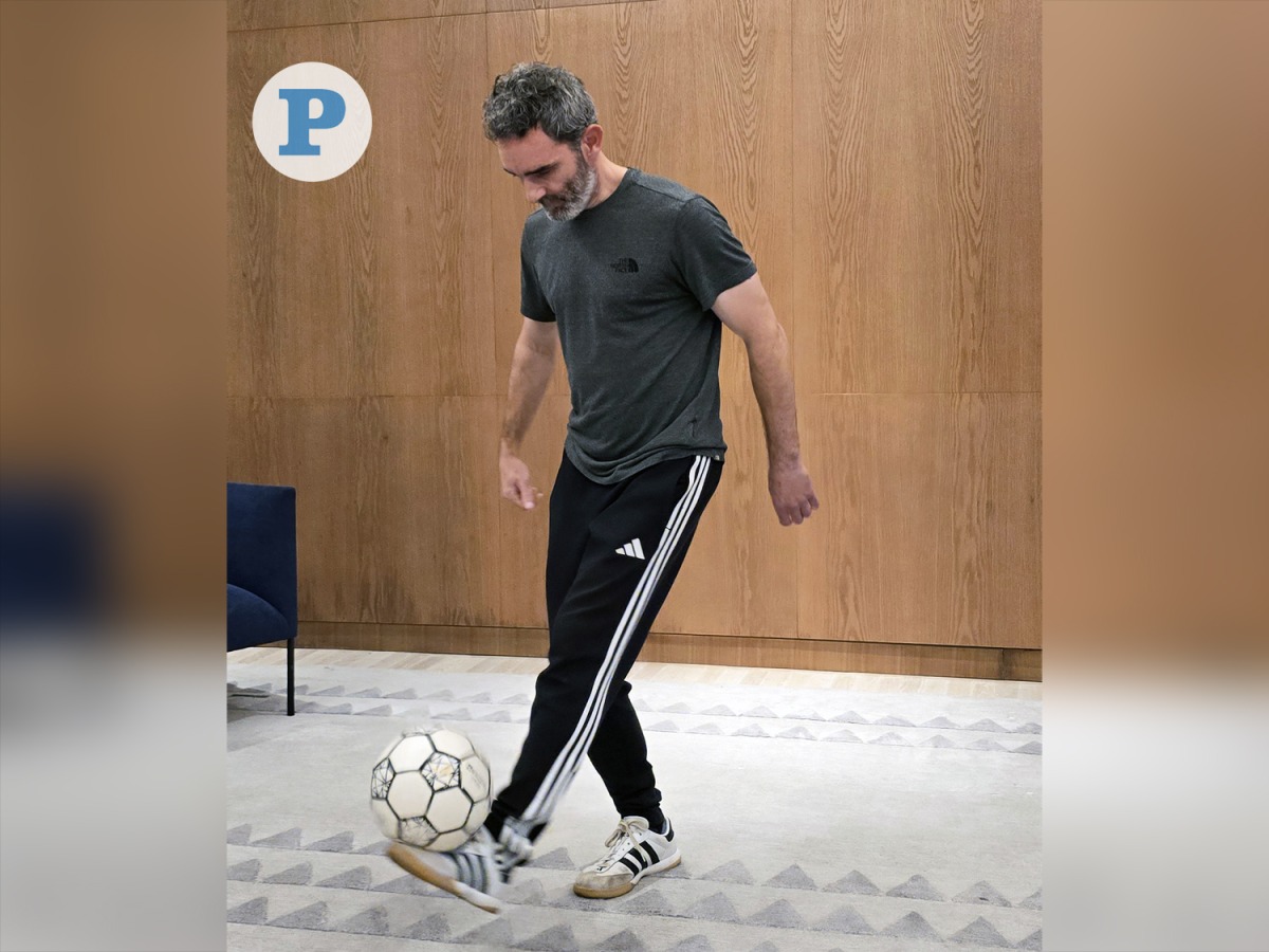 Nathan Davies in action ahead of his challenge. Pictures by Alexandra Evangelista / The Peninsula 