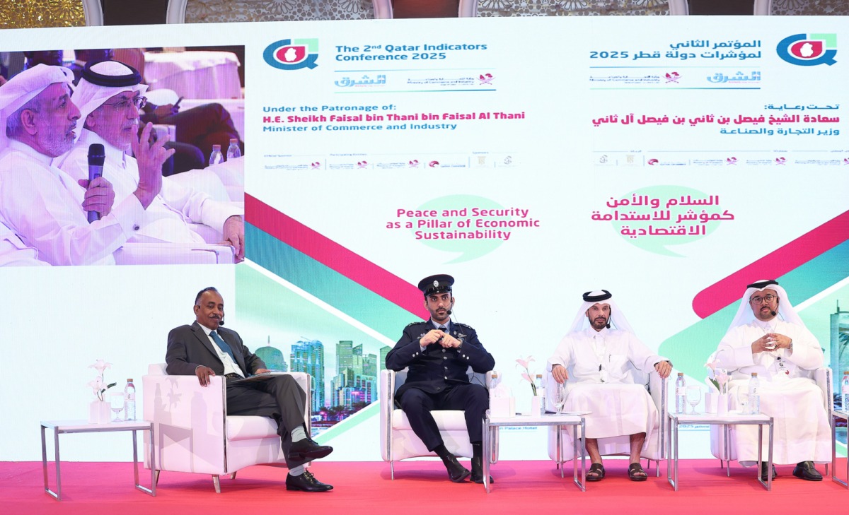 Panellists at a session held at the second Qatar Indicators Conference 2025. Pic: Rajan Vadakkemuriyil/The Peninsula