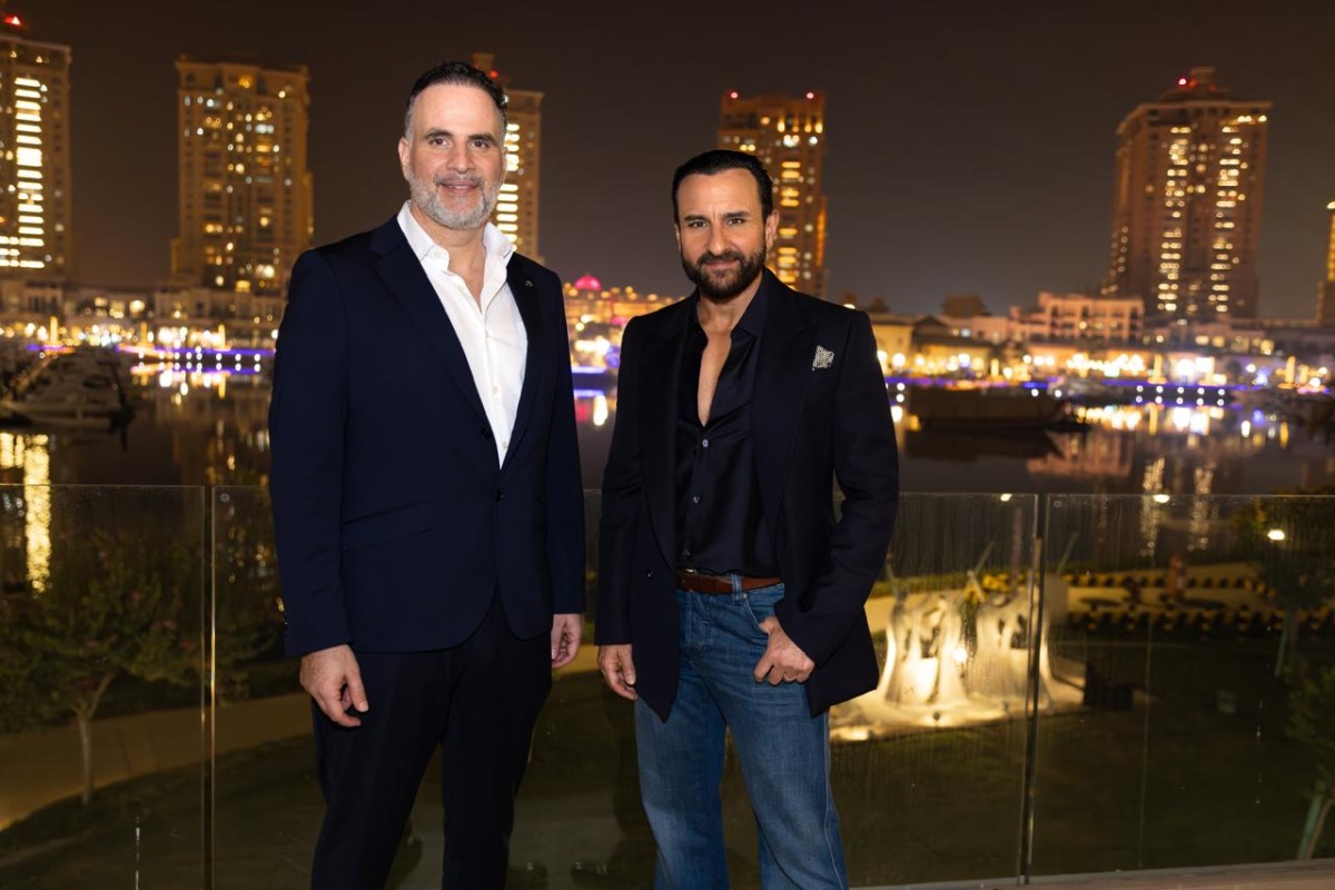 Saif Ali Khan and Mohamed Sleiman, CEO of Alfardan Properties & Alfardan Hospitality
