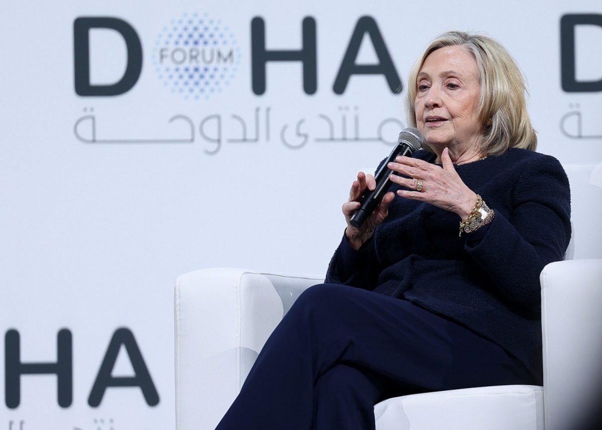 Former US Secretary of State and lawyer Hillary Clinton