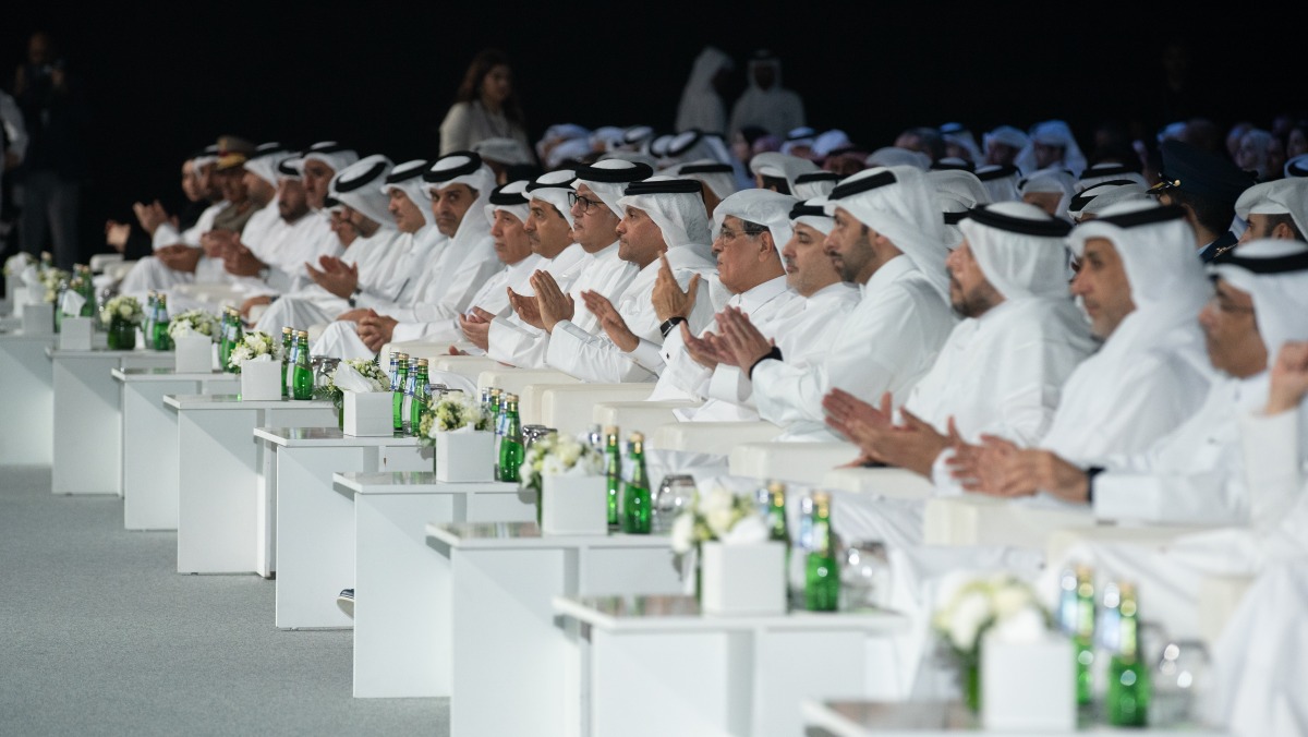 Deputy Prime Minister and Minister of State for Defence Affairs H E Sheikh Saoud bin Abdulrahman bin Hassan Al Thani and Minister of Communications and Information Technology H E Mohammed bin Ali Al Mannai along with other dignitaries at the second edition of World Summit AI yesterday.