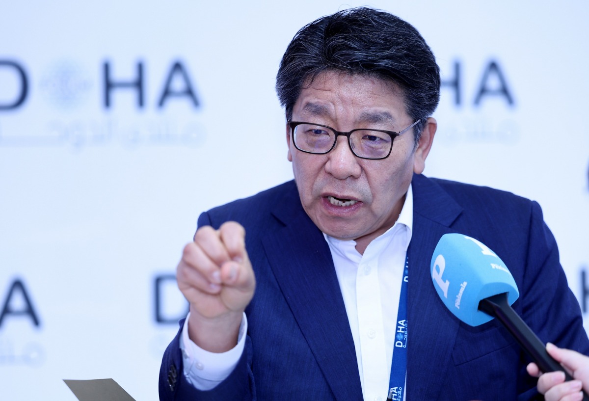 CEO and Publisher of the Herald Media Group Jin Young Choi speaks with The Peninsula during an interview on the sidelines of Doha Forum 2025. 
