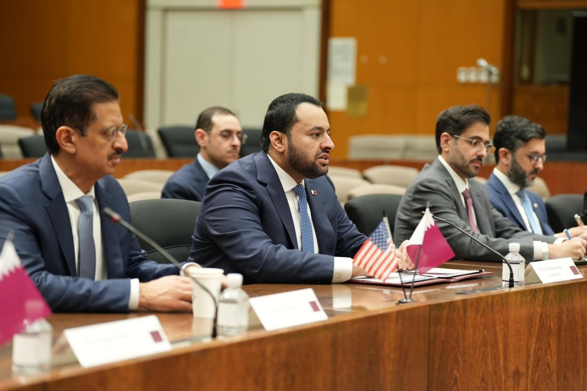 Minister of State at the Ministry of Foreign Affairs H E Dr. Mohammed bin Abdulaziz Al Khulaifi leading Qatar's delegation at the session. 