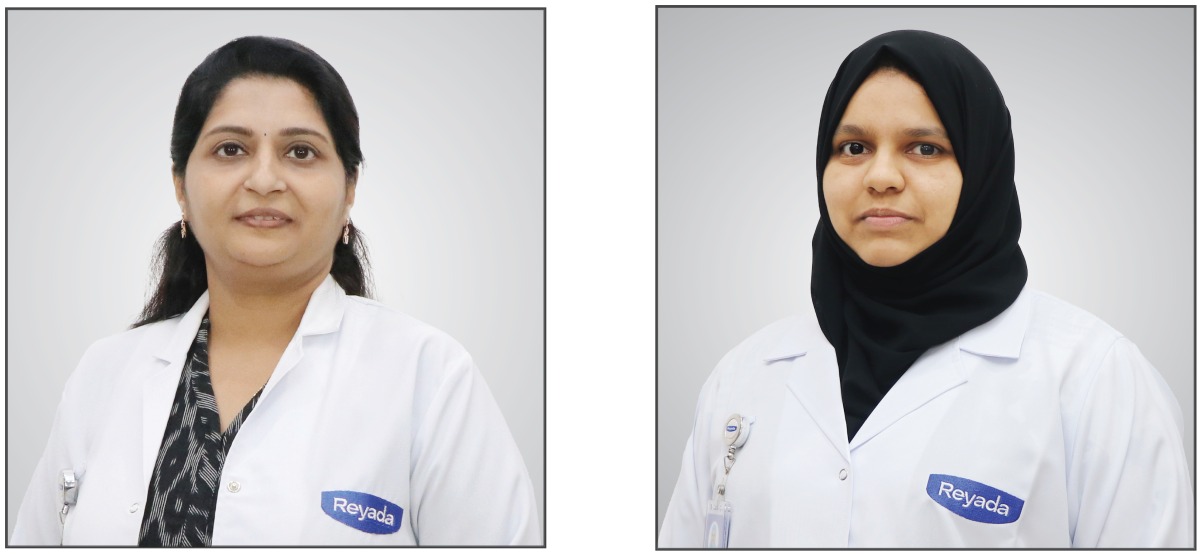 Dr. Manju Venugopal (left) and Dr. Rubeena