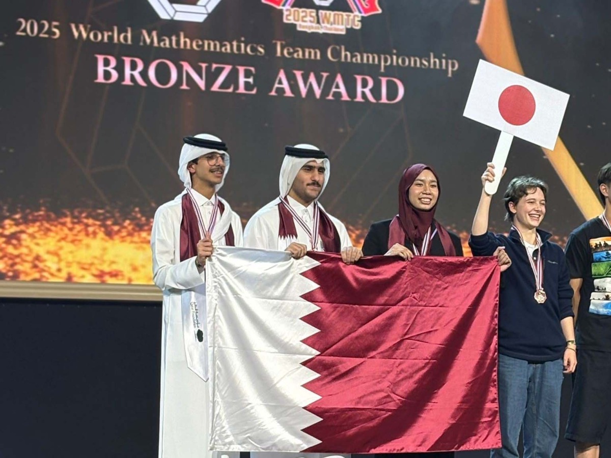 Members of the Qatari team during the championship in Thailand.
