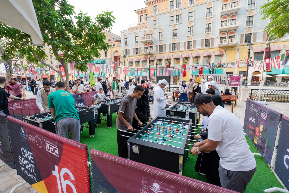 Visitors exploring various entertainment zones.