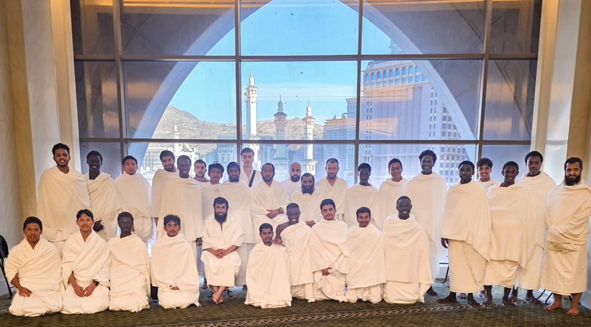 Students in Makkah during the Umrah trip. 