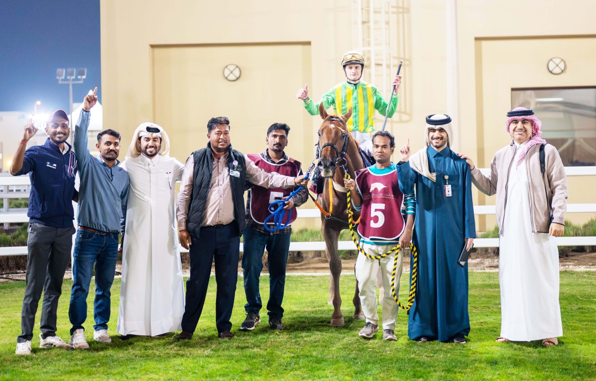 The connections of Studio City celebrate their win. PIC: Juhaim/QREC