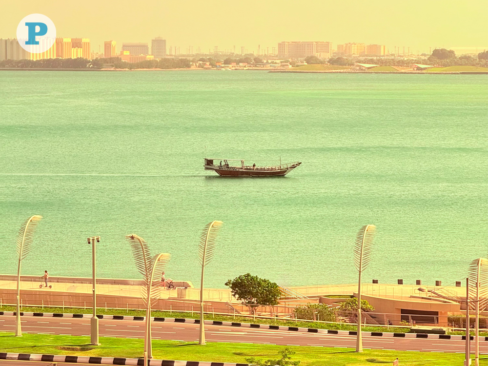 A view of the seafront promenade from Al Dafna, Doha on January 4, 2026. Photo by Vishnu Prasad KS / The Peninsula