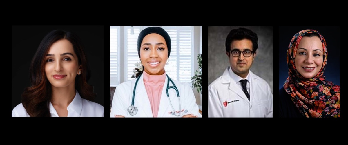 FROM LEFT: Dr. Alreem Al-Nabti, Dr. Aalia Al-Barwani, Dr. Emad Mansoor, and Dr. Sohaila Cheema.