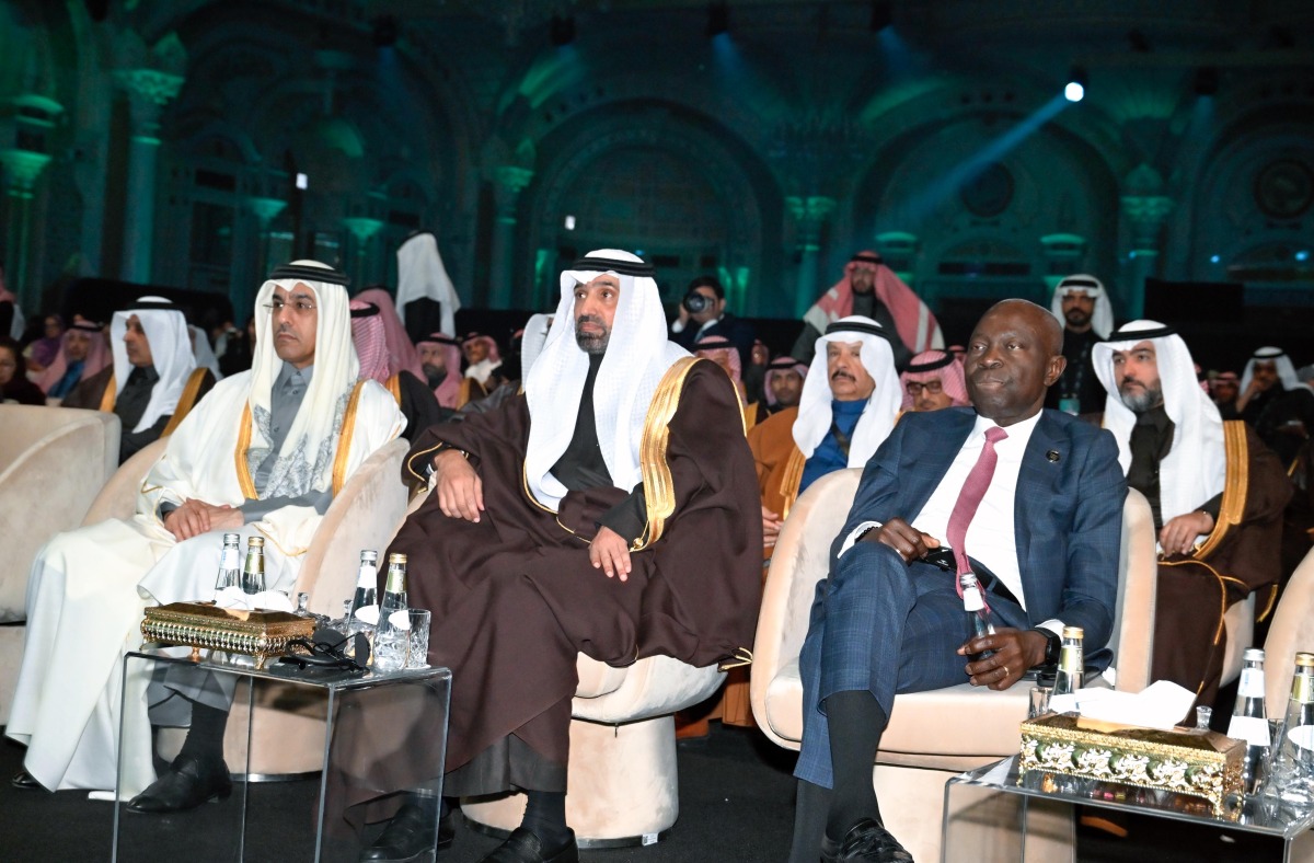 Minister of Labour H E Dr Ali bin Smaikh Al Marri and other delegates during the conference.   
