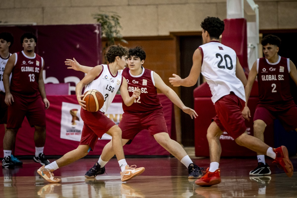 Action during the Mini Basketball World Cup.