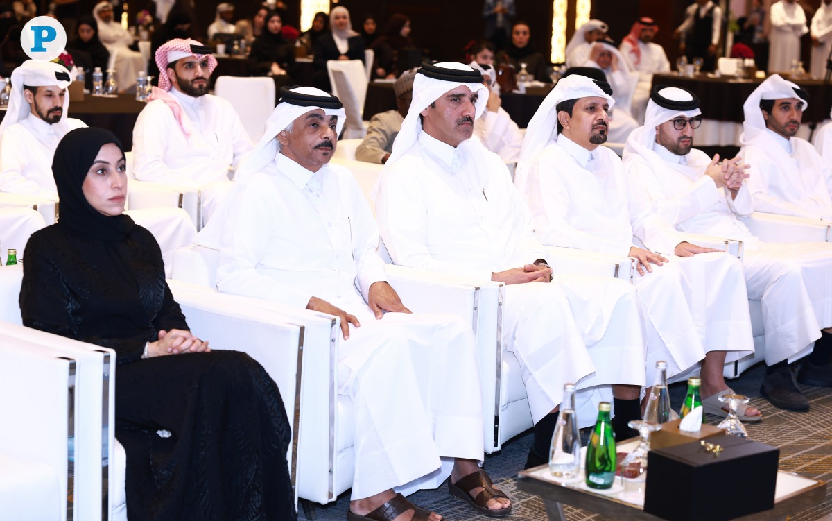 Chairman of the Administrative Control and Transparency Authority Hamad bin Nasser Al Misnad, Chairman of QCPA Dr. Sultan bin Hassan Al Dhabet Al Dosari with other dignitaries during the conference, yesterday. Pic: Rajan Vadakkemuriyil/The Peninsula