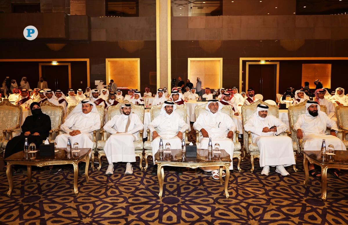 Chairman of Al Simaisma and Al Daayen Youth Center Nawaf Mohammed Al Mudahka with other officials and leaders during the event.  Pic: Salim Matramkot/The Peninsula