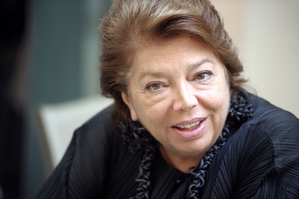 (Files) Palestinian Delegate to the EU Leila Shahid gives a press conference on November 6, 2010, in Ajaccio, on the French Mediterranean island of Corsica. (Photo by Stephan Agostini / AFP)