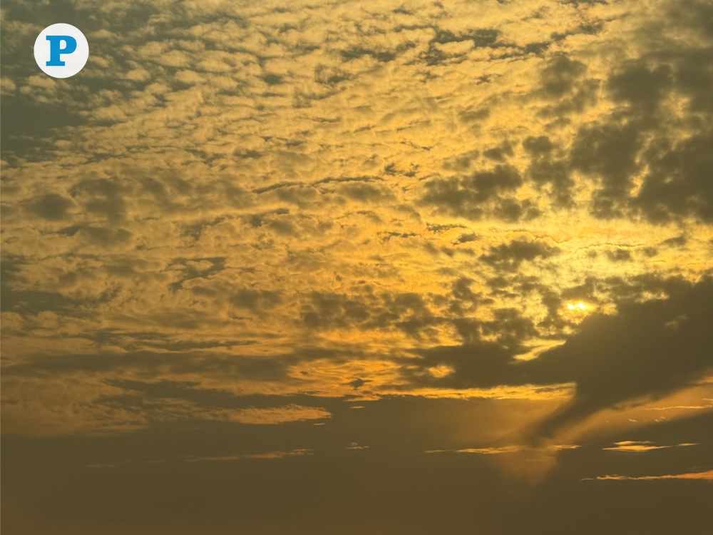 Golden hour hues illuminate a textured sky over Mesaimeer, Doha on December 25th, 2025.
Photo by Vishnu Prasad KS / The Peninsula