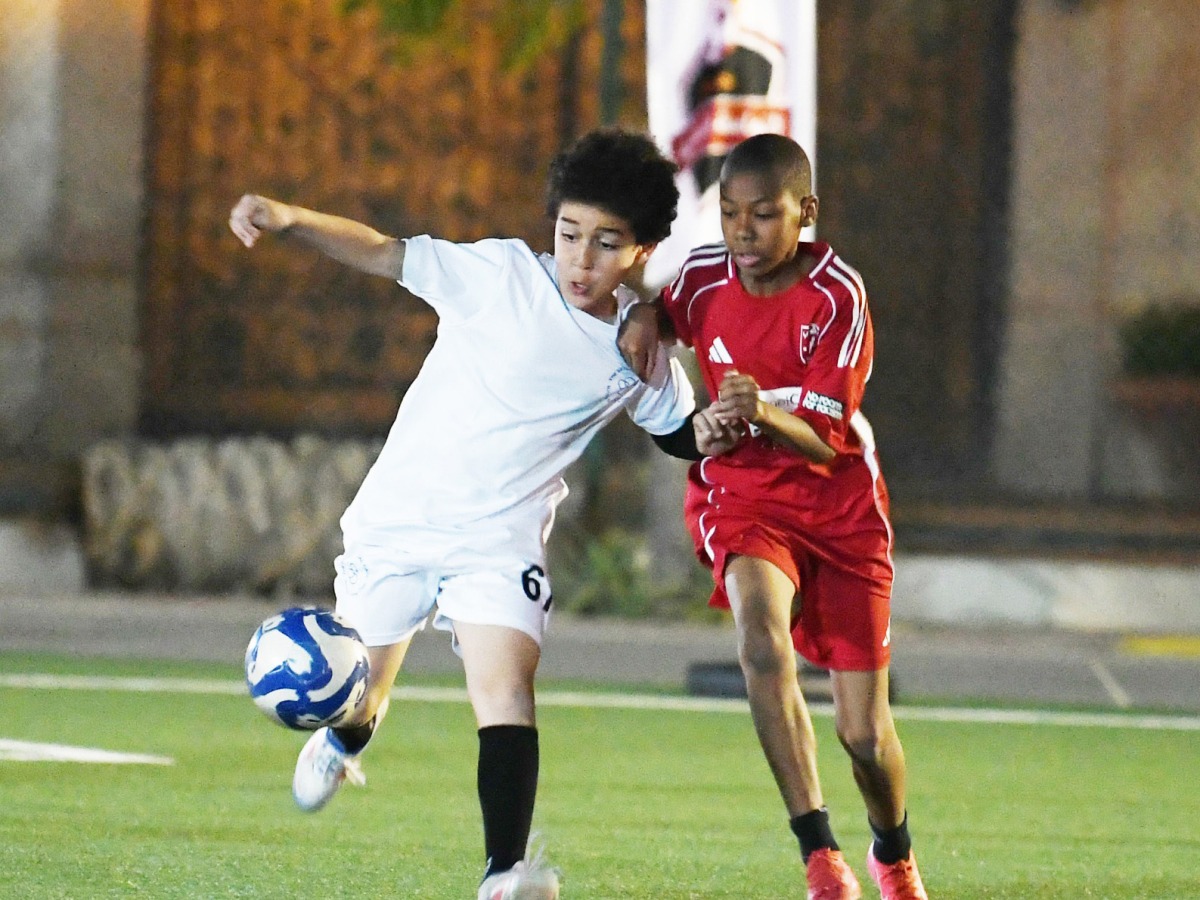 Action during the Al Thumama Ramadan Tournament on Saturday.